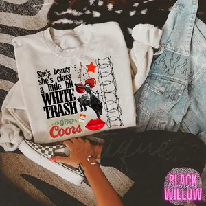 White Trash Collage Tee Or Sweatshirt