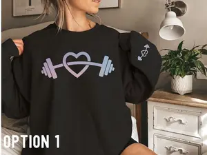 Workout Sweatshirt, Pump Cover Hoodie, Fitness Workout Hoodie, Gym Lover, Barbell Heart, Lifting Hoodie, Powerlifting, Weightlifting