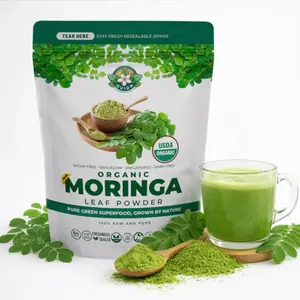 Organic moringa leaf 4 oz – 100% pure natural moringa | green superfood for smoothie, tea for metabolism boost, detox drink, gut health & energy | healthy drinks besides water, high protein plant based superfood