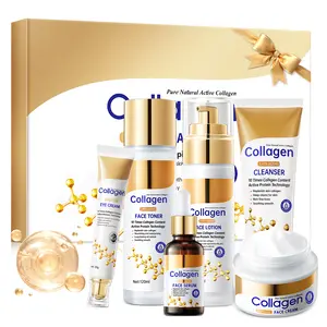 Collagen Skincare Set, Anti-Aging Moisturizer Kit for Adults with All Skin Types – Hydrate & Nourish Daily Skincare Routine