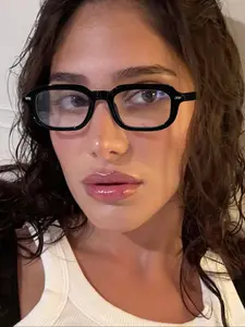 Classic Square Flat Frame Blue Light Blocking Women's Glasses, Lightweight Daily Wear, All-Season Work Eyewear, Fashion Accessory, Stylish Square Frames, Anti Eyestrain Eyewear