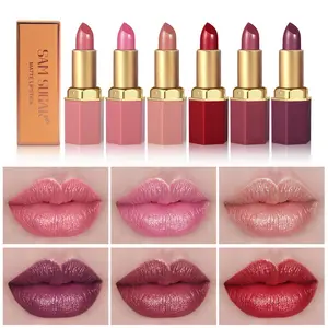 3pcs Matte Moisturizing Lipstick, Long-Lasting Easy Application, Non-Sticky, Quick Makeup, Suitable for All Occasions, Girls' Essential