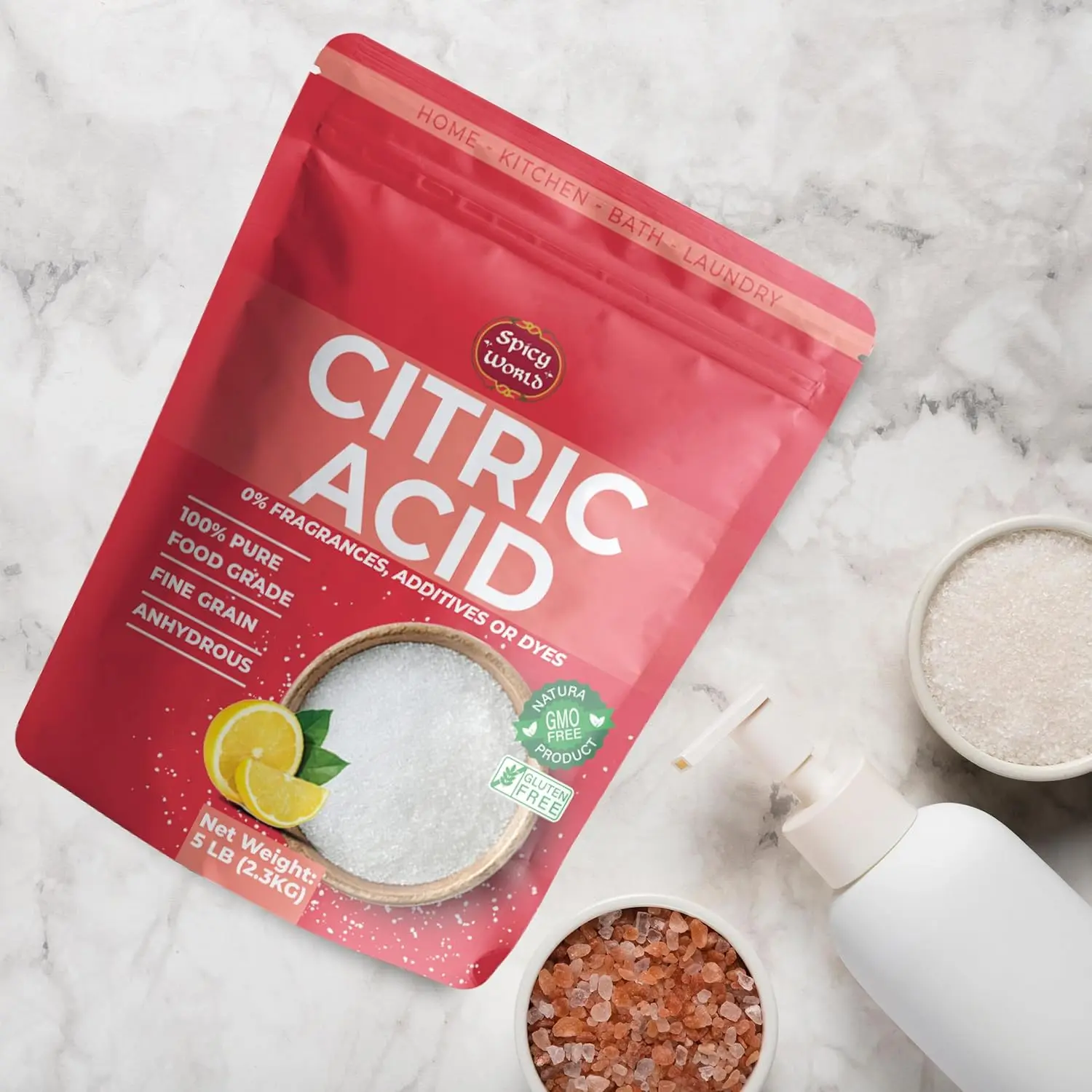 Spicy World Citric Acid 5 LB Bag | 100% Pure, Food Grade & Non-GMO ...