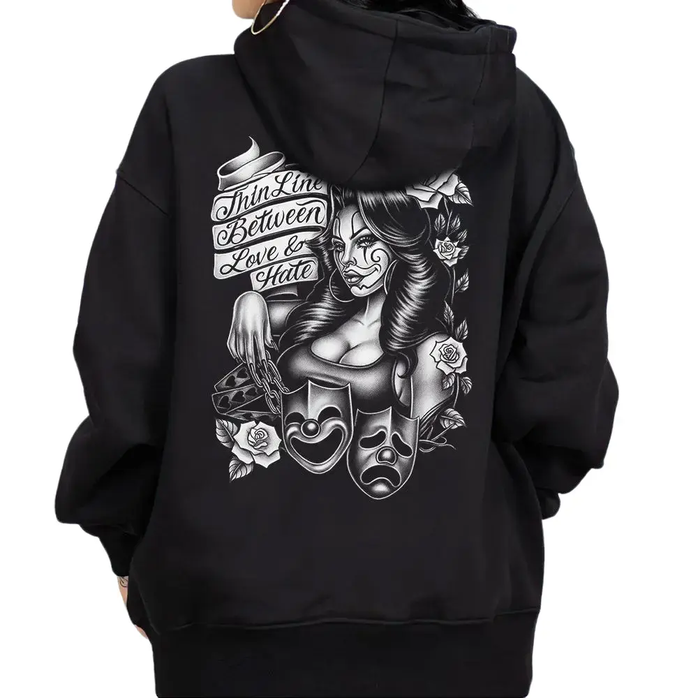 Chicano Clothing Lowrider Angel bb Chicana Art Gangster Cholo Outfit Cotton Fabric Menswear Casual Streetwear Hoodie 021203 Unisex Loose Fit 100% Cotton