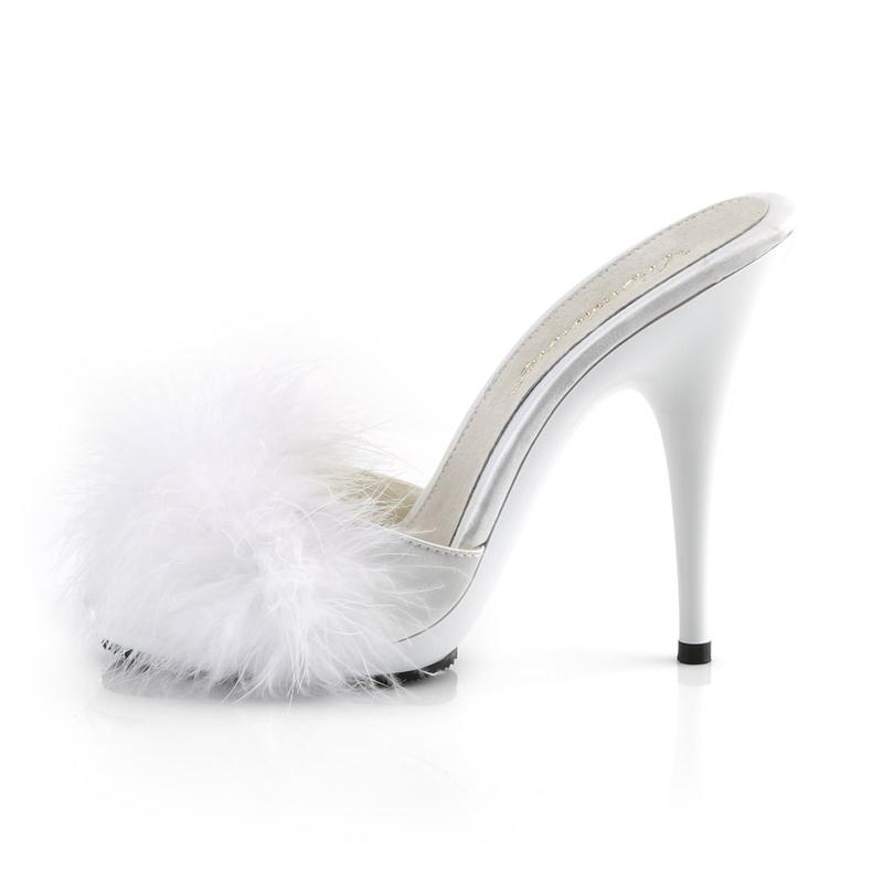 5 Inch Heel POISE-501F White Fur