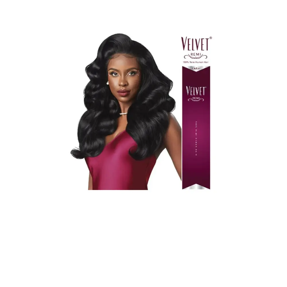 Outre Velvet 100% Remi Human Hair Yaki Hair Extension - 14"