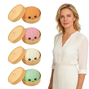 Colorful Dumpling Stress Relief Balls Relieve Anxiety Fatigue Relaxation Mood Soothing Soft Low Rebound Hands Sensory Dough Ball