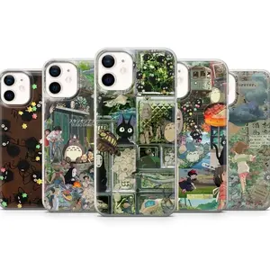 Spirited Away Phone Case Ghibli Japanese Cover for iPhone X, 11, 12, 13, 14, 15 & more – SS Galaxy S21 to S25 Ultra, Plus with Suction