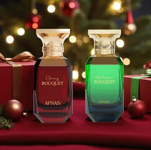 (2pc Bundle Pack) "Holiday" Cherry + Mystique Bouquet by Afnan EDP Spray, 3.4oz