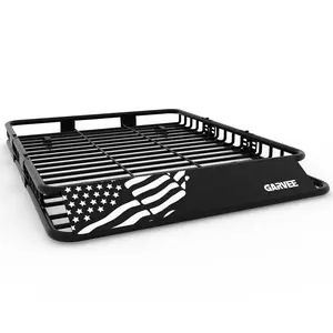 [FLASH SALE] Garvee 64" x 50" Universal Roof Rack Basket, Heavy Duty Rooftop Cargo Carrier for SUVs, Trucks, Vehicles, Black