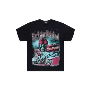 Reece Black Graphic Rhinestone T-Shirt