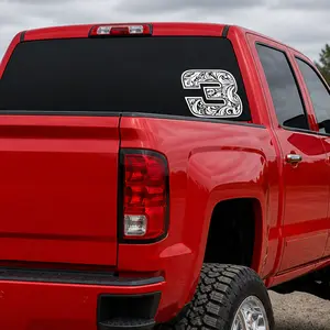 Leather Tooled 3 Vinyl Decal Leather Tooled 3 Vinyl Decal
