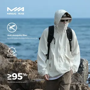 Sunscreen Clothing Women's Waterproof and Breathable Sunscreen Clothing Outdoor UV Protection Cool Sunscreen Top Jacket Men's outdoor jacket solid sun protection