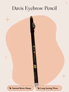 6pc Davis Eyebrow Pencil - Smooth Easy-to-Use for Natural Brow Shaping Long Lasting Wear Everyday Makeup