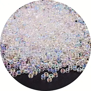 Transparent Ab Color Glass Beads 2/3/4mm, Approximate 1310/378/148 Pieces, DIY Jewelry Making, Jewelry Crafting, Bracelets, Necklaces, Christmas Gifts, Variety Of Sizes