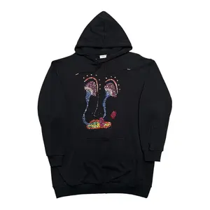 Celine x Paisley Verse Untitled 2017 Hooded Sweatshirt Black