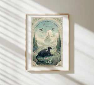 From Now Until The Darkness Claims Us Poster, The Thirteen, Throne of Glass Art Print, TOG Merch, Fantasy Bookish Wall Art Poster Prints (Unframed)