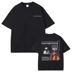 PARTYNEXTDOOR R&B Tour Graphic T-Shirt – OVO Sound Artist Tee, Minimal Front Logo, Album Style Back Print, Hip Hop R&B Fan Merch Unisex Cotton Shirt