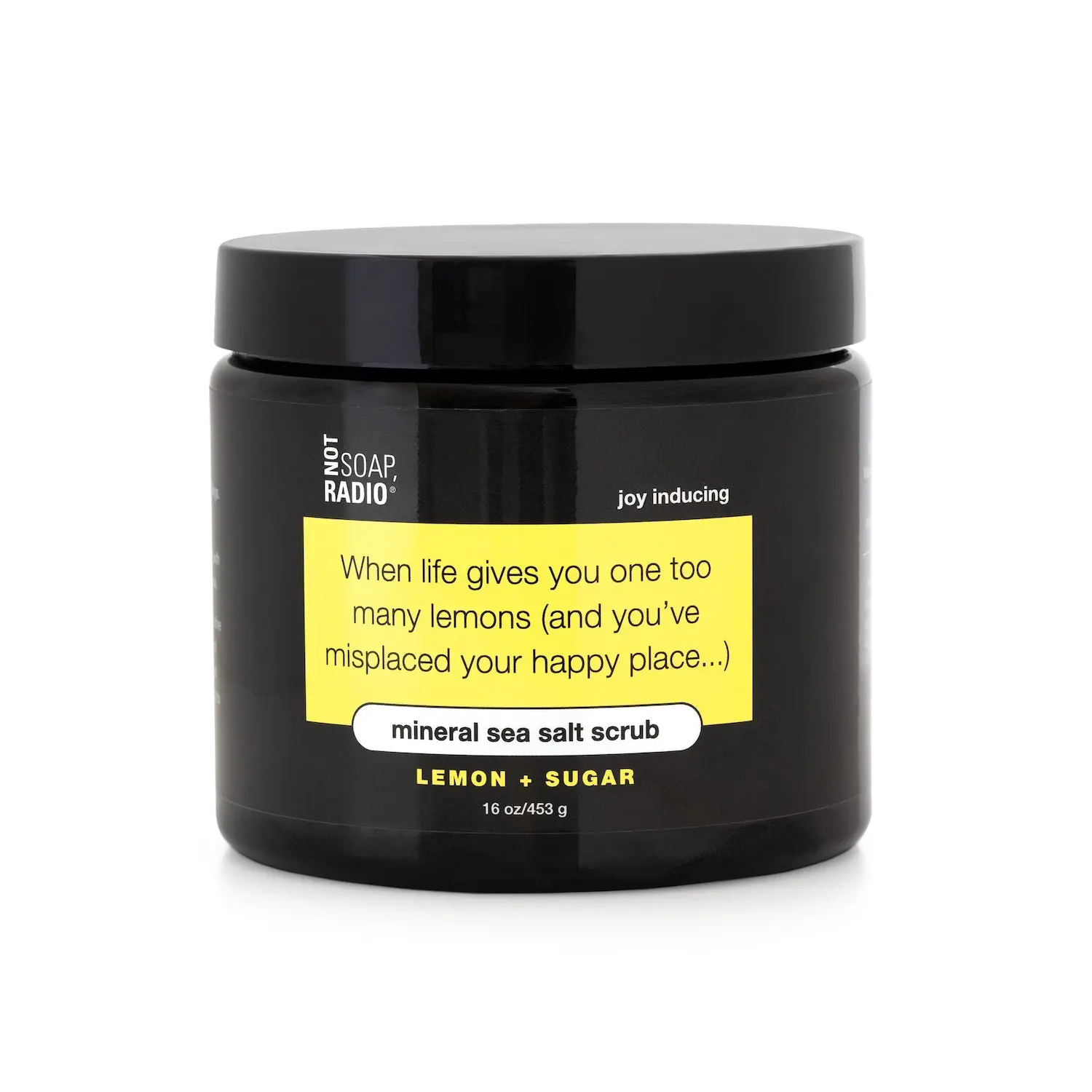 When life gives you one too many lemons  <b>mineral sea salt scrub </b>