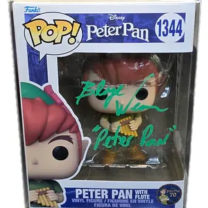 Funko POP - Peter Pan Disney #1344 - JSA certified autograph; signed by voice actor Blayne Weaver