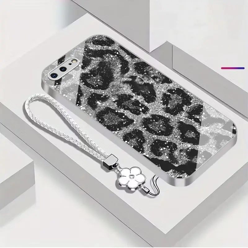 Silver+Four-leaf clover lanyard