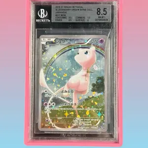 Mew Beckett 8.5 Collectible Trading Card (Professional Graded by Beckett with 8.5 Rating)