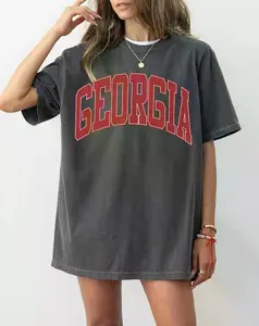 Comfort Colors Georgia Game Day T-Shirt, Vintage Varsity Letter Graphic Tee, Georgia Football Fan Shirt, College Sports Gift Unisex
