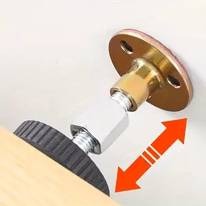 Adjustable Bed Frame Anti-Shake Tool, Wall Mounted Bedside Stabilizer, Suitable for Beds Cabinets Sofas Doors, Bed Headboard Fastener, Locking Mechanism