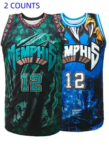 Men's Basketball Jersey, Apparel Jersey, Breathable & Sweat-Wicking Polyester Basketball Vest, Loose Fit for Outdoor Sports, Training & Casual Wear