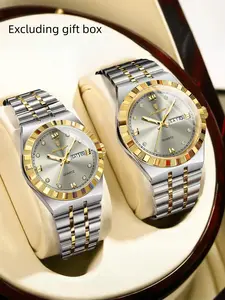 POEDAGAR is a casual and simple couple's watch, made of stainless steel and fashionable quartz. It is suitable for daily wear and is the best choice for gift giving