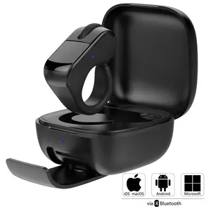Remote Control Ring Mouse with Touchpad, Bluetooth/2.4G Wireless Scrolling Ring Air Mouse for Short Video, Page Turner for Kindle APP, Selfie and Video Remote For IPhone/IPad/Android/Tablet/Mac/PC/Laptop fathersdaygiftideas Smartphone Camera Gimbal