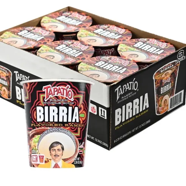 TAPATIO Ramen Noodles Soup, Birria Flavor Ramen 13.74oz - Instant Food