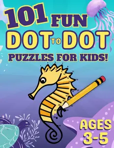 101 Fun Dot-to-Dot Puzzles for Kids Ages 3-5: Connect the Dots Activity Book for Preschool & Kindergarten (Dot to Dot Books for Children)