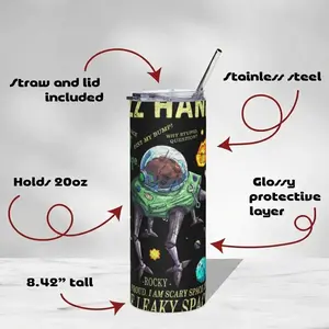 Rocky Amaze Vintage Bookish Book Project Hail Mary Inspired Skinny Tumbler | 20oz Stainless Steel Tumbler