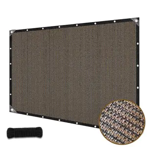 HOMEYA 90% Shade Cloth for Garden -3.3 / 6.6 / 12 / 16 FT Durable Mesh Tarp with Grommets, Sunblock Net for Patio for Plants Greenhouse Outdoor Pergola Sun Shade Neting for Chicken Coop Cover