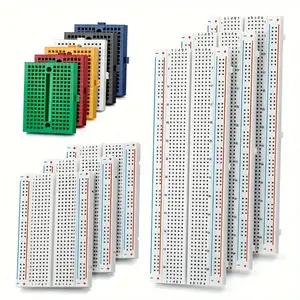 Colored Breadboard Kit 830/400/170 Points Mb-102, Ideal for Arduino Raspberry Pi, Esp32, Stm32, Perfect for Circuit Design & Prototyping