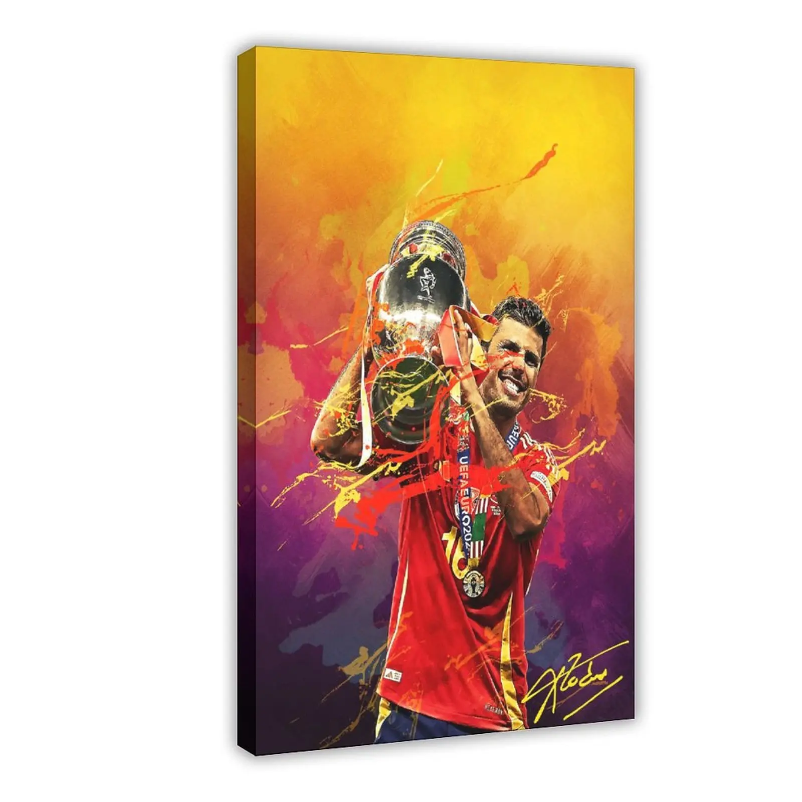 Football Rodri Canvas Poster Wall Art Decoration For Home Bedroom Office Living Dorm Room Decor Boys Girls Gift