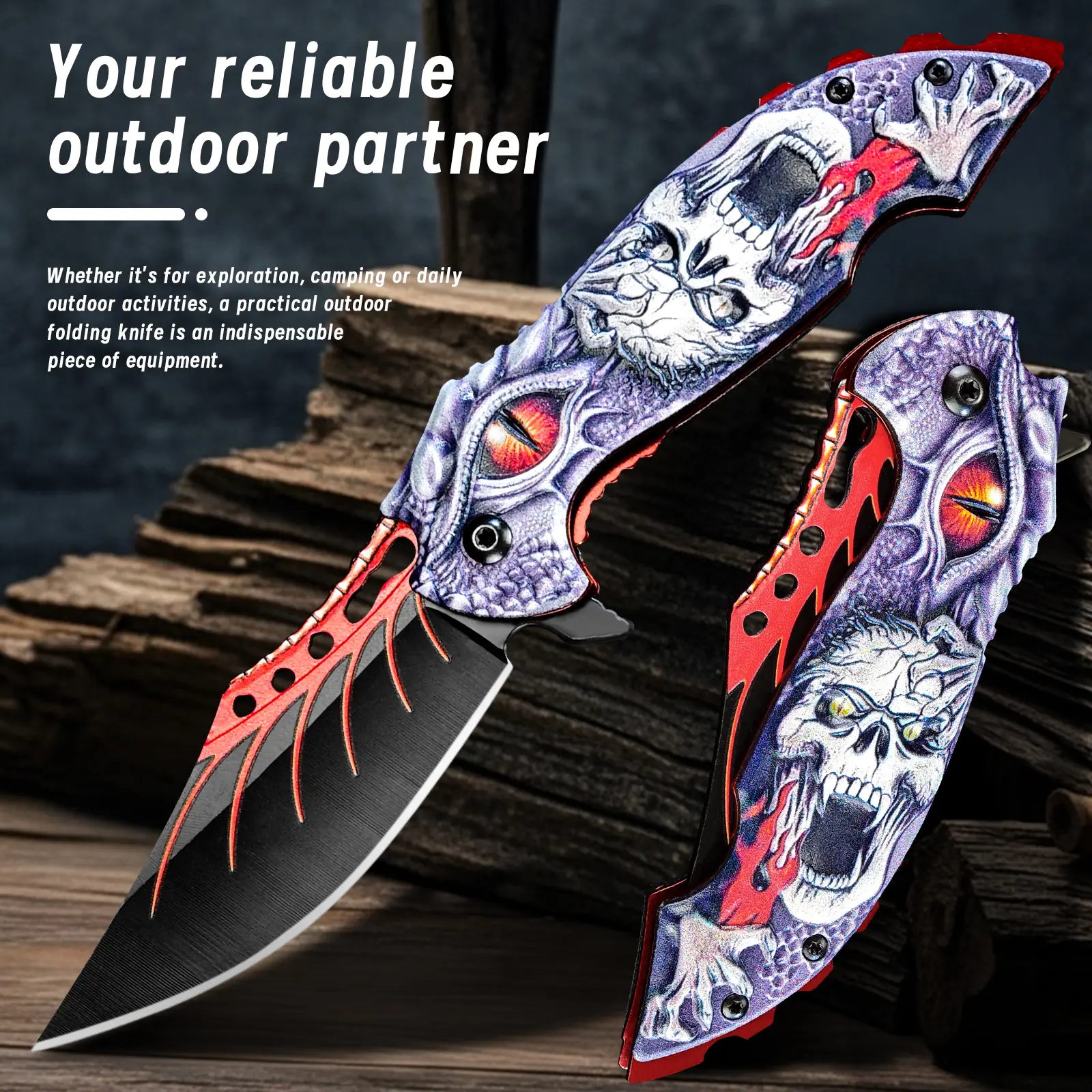 Portable High-Quality EDC Folding Knife - Outdoor Multifunctional Knife with Broken Glass Function, Camping Tool for Camping, Outdoor Activities, Outdoor Knives, Camping Tools
