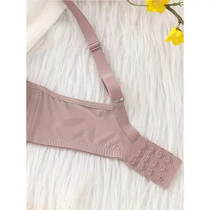 6-Pack Ultra Soft Seamless Push-Up Bra - Comfortable Casual Wear Women's Supportive T-Shirt Underwear - Simple Style Versatile Value Set