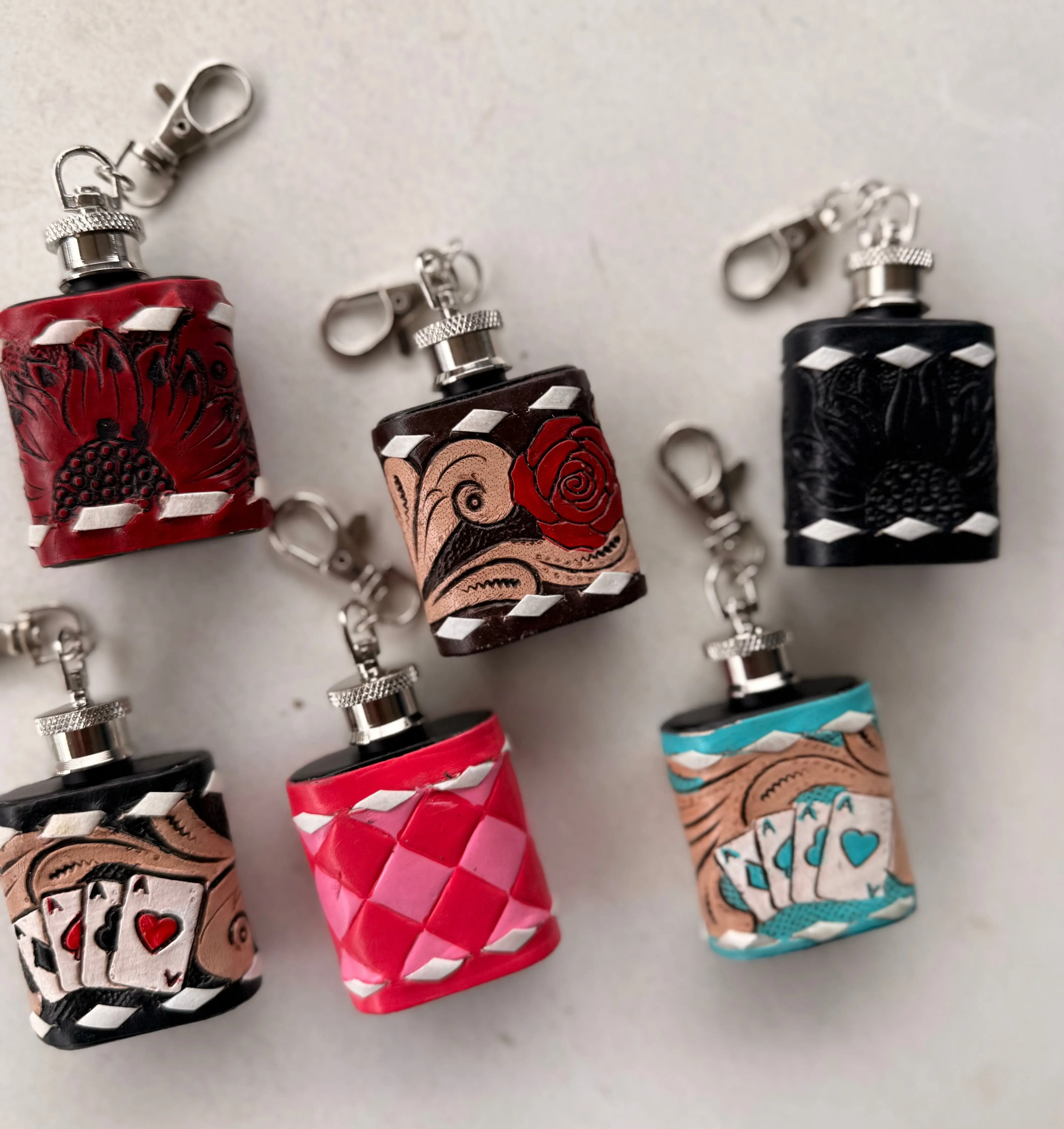 Mini Flask Keychains Mini Flask Keychains