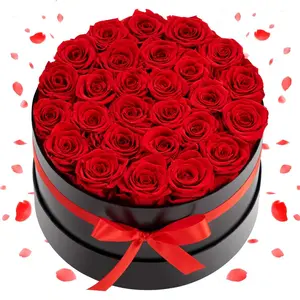 VEVOR Forever Flowers, 50 Preserved Roses in a Heart Shape Box, Eternal Flowers Immortal Bouquet Birthday Present for Delivery Prime Women Her Wife Mothers, Anniversary, Valentine's Day, Christmas, RedVEVOR Super Brand Day