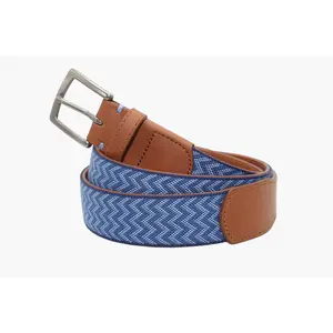 Malibu Woven Belt - Cottage Blue/Navy