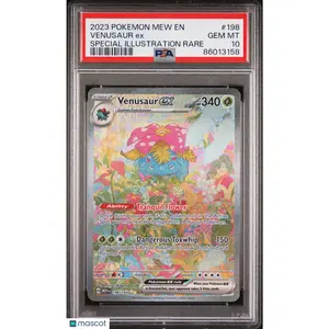 2023 —Venusaur EX #198 Pokemon 151—Special Illustration Rare Holo PSA 10