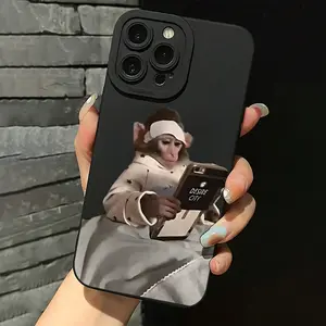 NEW Funny Monkey Print Protective Phone Case For iPhone 16 15 14 13 12 11 Pro Max X XS XR 7 8 Plus 13 15 12 16E SE TPU Soft silicone Cover