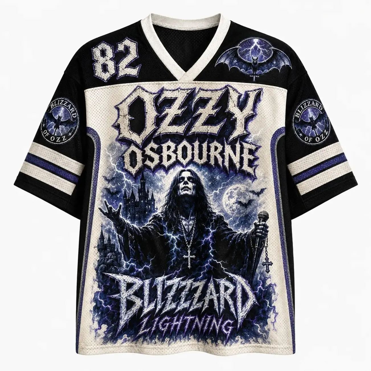 Ozzy Osbourne Singer Jersey Shirts → Ozzy Osbourne Singer Jersey Shirts, Vintage Rock Music Baseball Jersey, Heavy Metal Mesh Sports Shirt, Concert Fan Jersey, Unisex Streetwear SRU