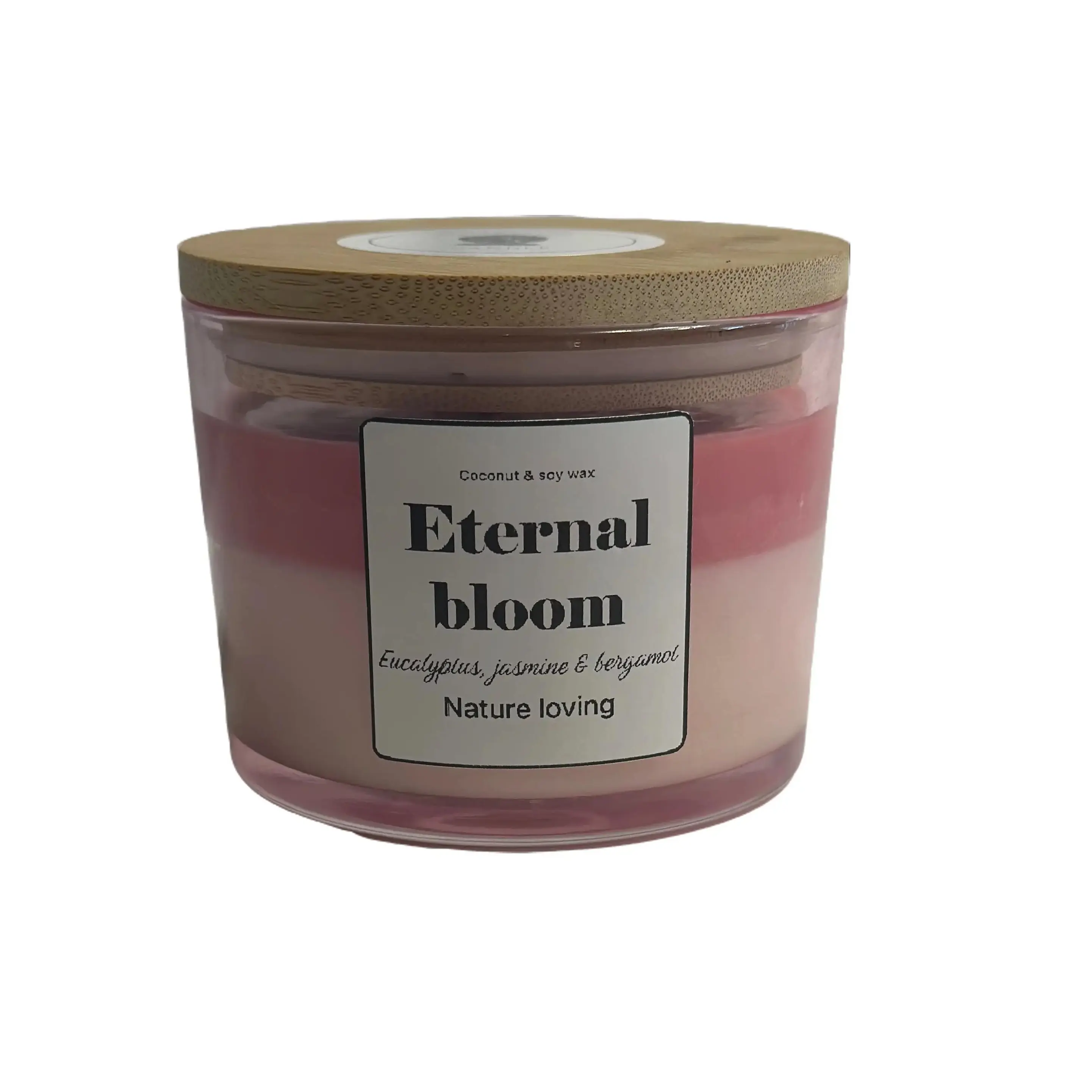 Eternal Bloom Coconut & Soy Wax Candle with Eucalyptus Jasmine & Bergamot Scents for Nature Lovers