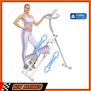 【New Arrivals】Yagud Fitness Stair Stepper w/ Handlebar, Extended Step Range Climber Machine for Legs & Core Workouts, Home Workout Equipment