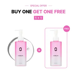 OVERLAPS Pink Desert Ectoin Pore Sweep Cleansing Oil | Gentle Oil Cleanser for Face, Makeup Blackhead Remover, Deep Cleansing, Korean Skin Care for Sensitive Skin, 6.76 fl.oz.