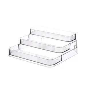 Acrylic Three-Layer Transparent Perfume Organizer Rack Q Fragrance Mini Storage Box Display Stand Plastic Storage Holder dawndesslo