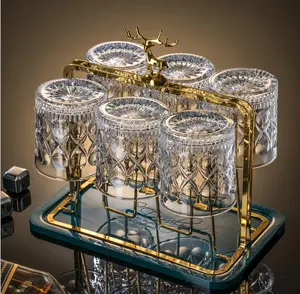 6 drinking cups, beer cups, tea cups, whiskey cups